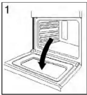Rinnai RO-E6208TA-EM - To detach the oven door, - 1