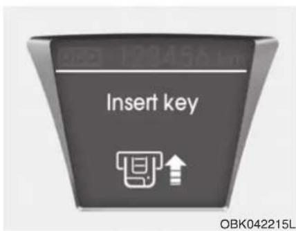 Insérer la clé.