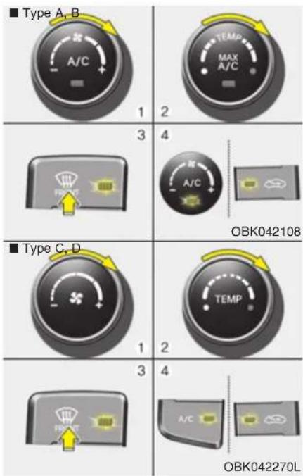 HYUNDAI Genesis Coupe (2015) - Dégivrage de la face intérieure du pare-brise - 1