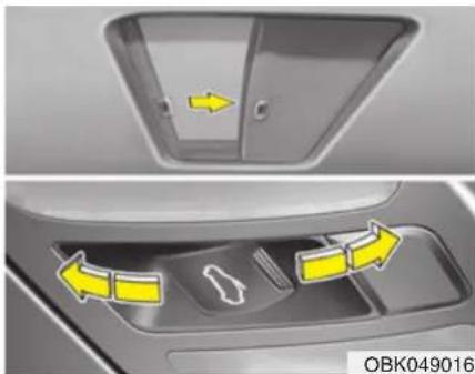 HYUNDAI Genesis Coupe (2015) - Avertissement d'ouverture du toit ouvrant (si équipé) - 1