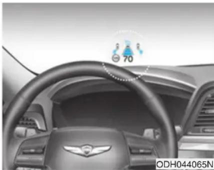 HYUNDAI Genesis (2015) - AFFICHAGE AU PARE-BRISE (SI ÉQUIPÉ) - 1