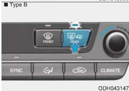 ■ Type B FRONT Gear SYNC CLIMATE ODH043147