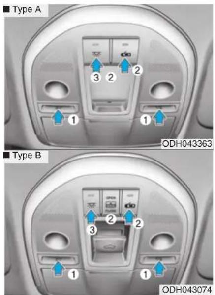 HYUNDAI Genesis (2015) - Coupure automatique des lampes d'intérieur - 1