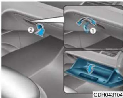 HYUNDAI Genesis (2015) - Boîte à gants - 1