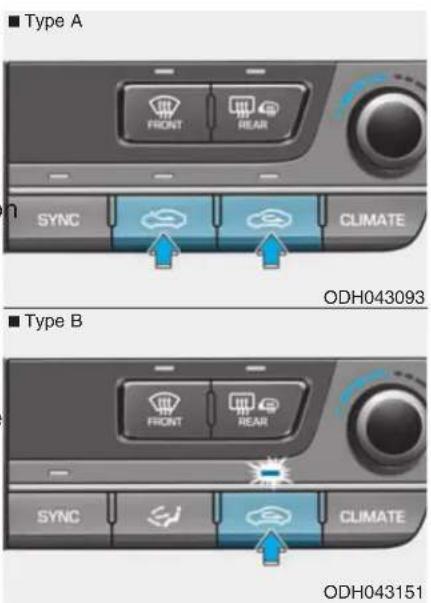 ■ Type A FRONT REAR SYNC CLIMATE ODH043093 ■ Type B FRONT REAR SYNC CLIMATE ODH043151