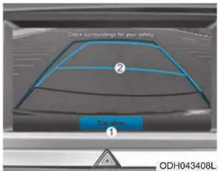 HYUNDAI Genesis (2015) - Écran du système de guidage pour le stationnement (PGS) - 1