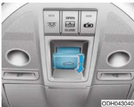 HYUNDAI Genesis (2015) - Réinitialiser le toit ouvrant - 1