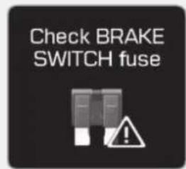 Check BRAKE SWITCH fuse