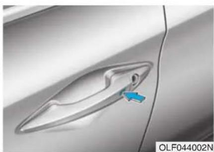 Porte déverrouillé Porte verrouillé OLF044003