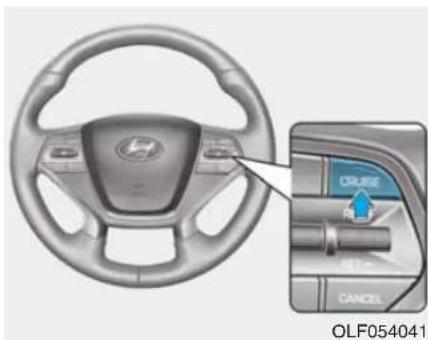 HYUNDAI Sonata (2015) - Vitesse avec le régulateur de vitesse intelligent - 1