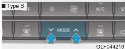 ■ Type B OFF A/C S MODE ORF OLF044219