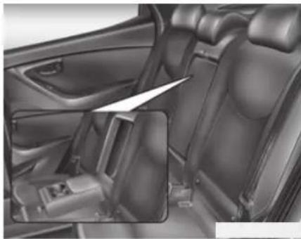 HYUNDAI Elantra (2013) - AVERTISSEMENT - Le chauffage de siège peut entraîner des brûlures - 1