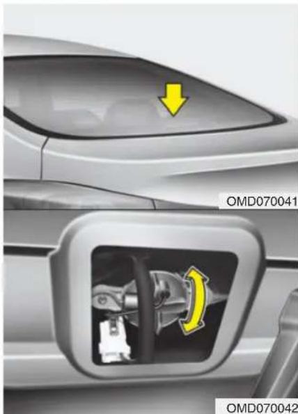 HYUNDAI Elantra (2013) - Feux arrière anti-brouillard (le cas échéant) - 1