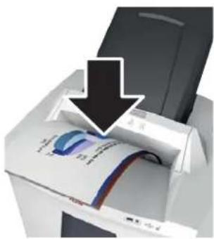 HSM HSM2093 - Colocar o papel directamente na abertura de inserção - 1
