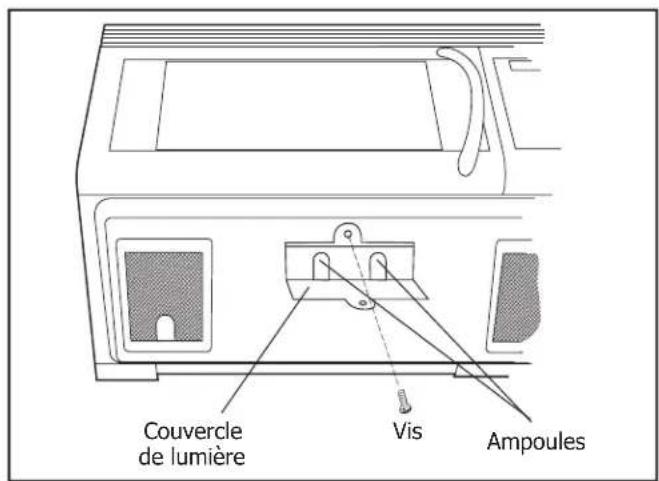 Couvercle de lumière Vis Ampoules