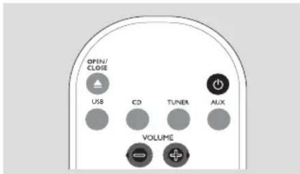 PHILIPS MCM275 - Réglage du volume - 1