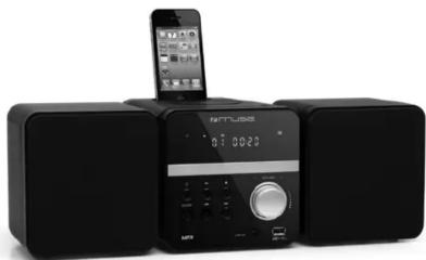 MUSE M-56 IP - MICRO SYSTEM WITH DOCKING FOR iPod/iPhone - 1
