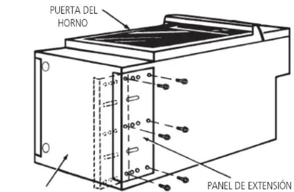 PUERTA DEL HORNO PANEL DE EXTENSIÓN