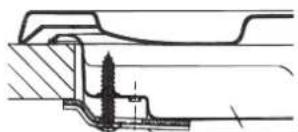 HOTPOINT PKS 640 R X/HA - Schema di fissaggio dei ganci - 1