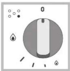 HOTPOINT PKS 640 R X/HA - Regulación discreta de la llama - 1