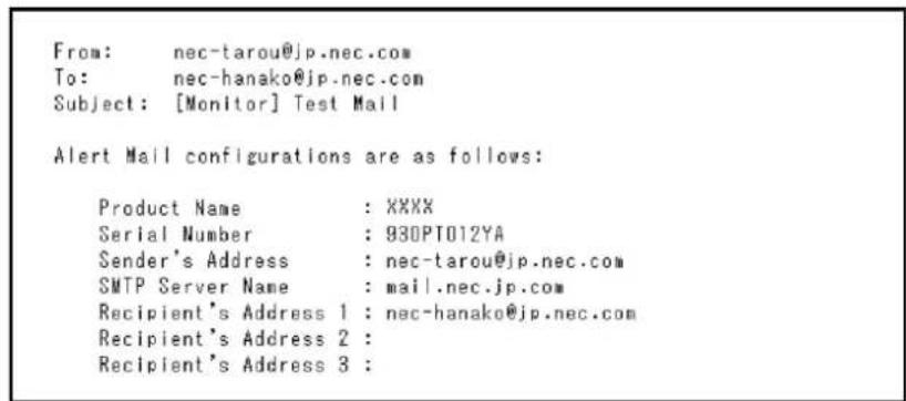 NEC MultiSync X841UHD-2 - Paramètre e-mail - 3