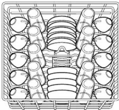 FRIGIDAIRE FFBD2406NS - Chargement du panier supérieur - 1
