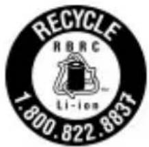 RECYCLE RBRC Li-ion 1.800.822.8837