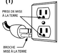Waring Commercial 7011HG - Instructions de mise à la terre - 1