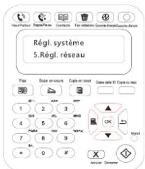 Régl. système 5.Régl. réseau