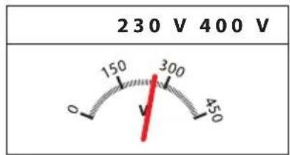 230 V 400 V 150 300 0 V 450