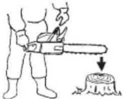 HITACHI CS51EA - How to confirm the activation of the chain brake - 1