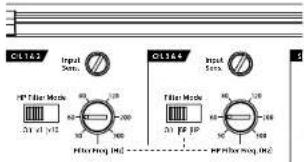 CL162 Input Sens. CL164 Input Sens. FP Filter Mode 80 3.5V 30 100 30 100 30 100 FP Filter Avg. (M) FP Filter Avg. (M)