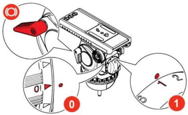 Technical diagram of a mechanical device with labeled parts and directional arrows indicating motion or positioning.