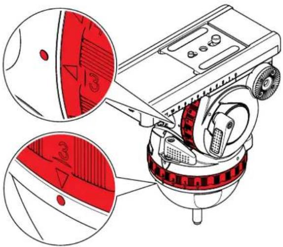 Technical illustration of a mechanical device with red highlighted parts, showing internal components and assembly (no text or symbols)