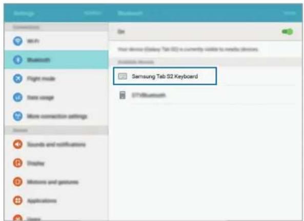 SAMSUNG EJ-FT810YBEGSW - Geräte über Bluetooth verbinden - 1