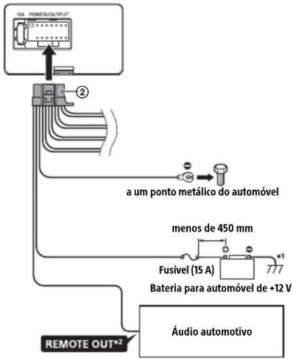 SONY XM-S400D - Fazendo conexões de alimentação - 1
