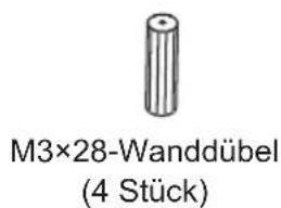 M3×28-Wanddübel (4 Stück)