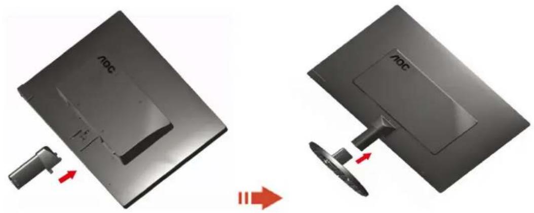 AOC e2270Swn - Installation du socle - 1