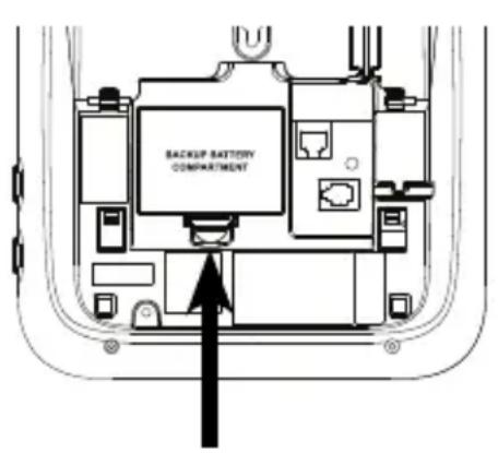 Compartiment batterie de secours