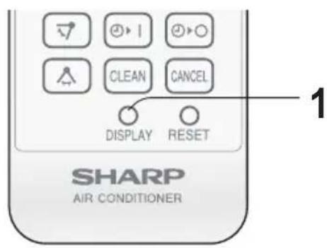 1 DISPLAY RESET SHARP AIR CONDITIONER