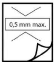 0,5 mm max.