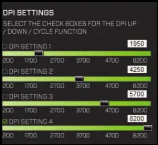 KeepOut X9CH - DPI-beállítás - 1