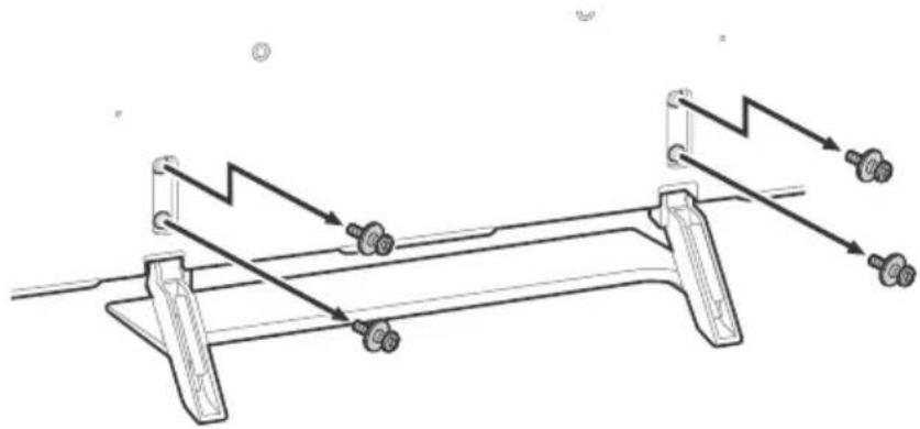 SONY FW-75XE9001 - Desmonte el soporte de sobremesa del televisor. - 1