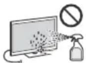 SONY FW-75XE9001 - Hantering och rengöring av TV:ns bildskärm/hölje - 1