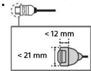 < 12 mm < 21 mm
