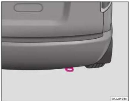 SKODA Roomster (2006) - Oeillets de remorquage arrière - 1