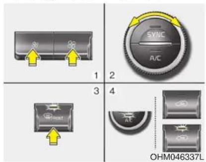 KIA Borrego (2017) - Automatic climate control system - 1