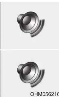 Two identical speaker icons with sound waves, no text or symbols present