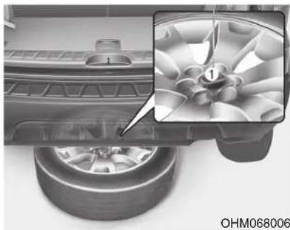 Close-up of a car's wheel assembly with an inset showing a turbine blade and hub (no text or symbols)