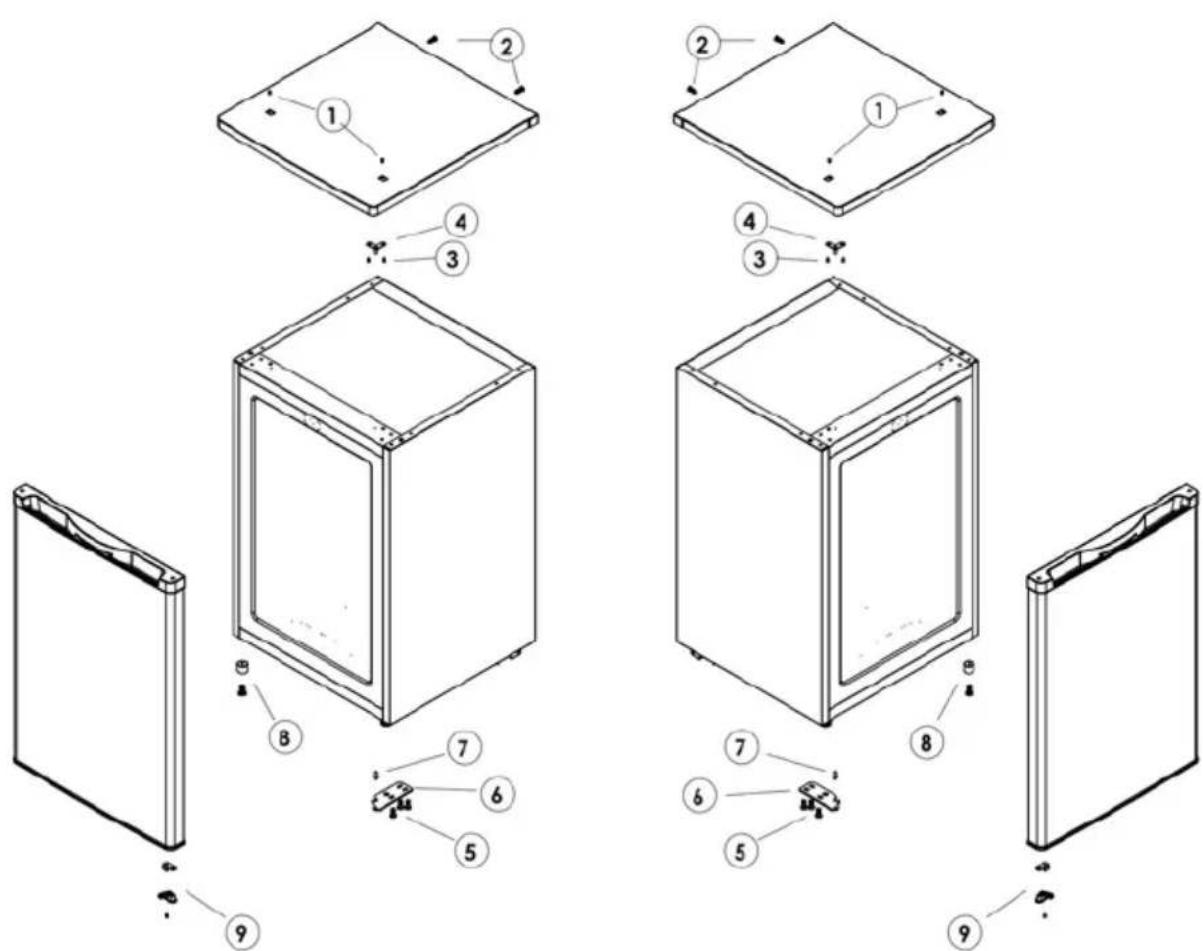 HAIER HFK-136AAS - INVERSIONE DELLA PORTA - 1